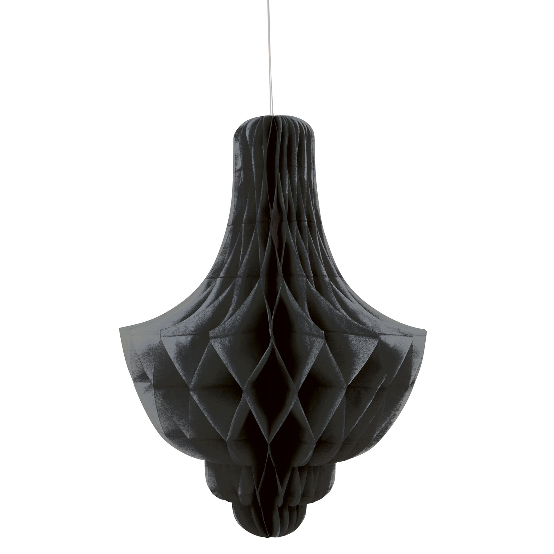 Chandelier Shaped Black Tissue Paper Decoration Party Black Chandelier Tissue Paper Decoration 14 Zoom